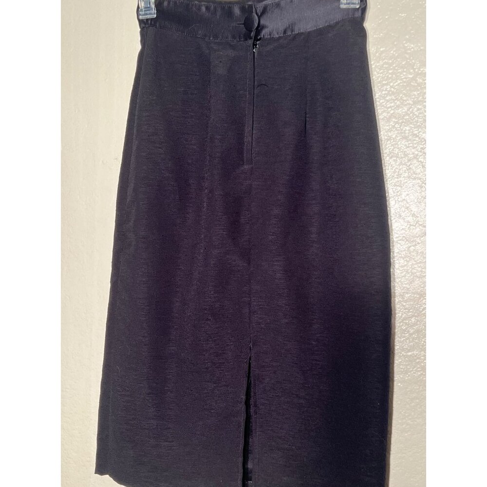 2 Size 10 Pencil Skirts Black Purple Career  Church - Picture 6 of 16
